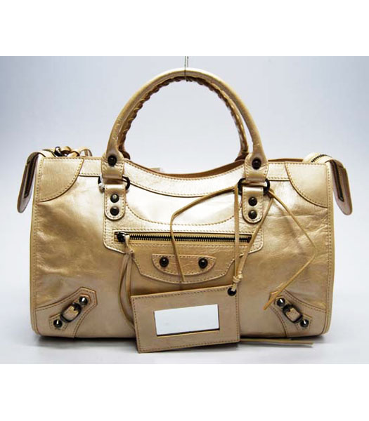 Balenciaga Giant City borsa Scuro Albicocca